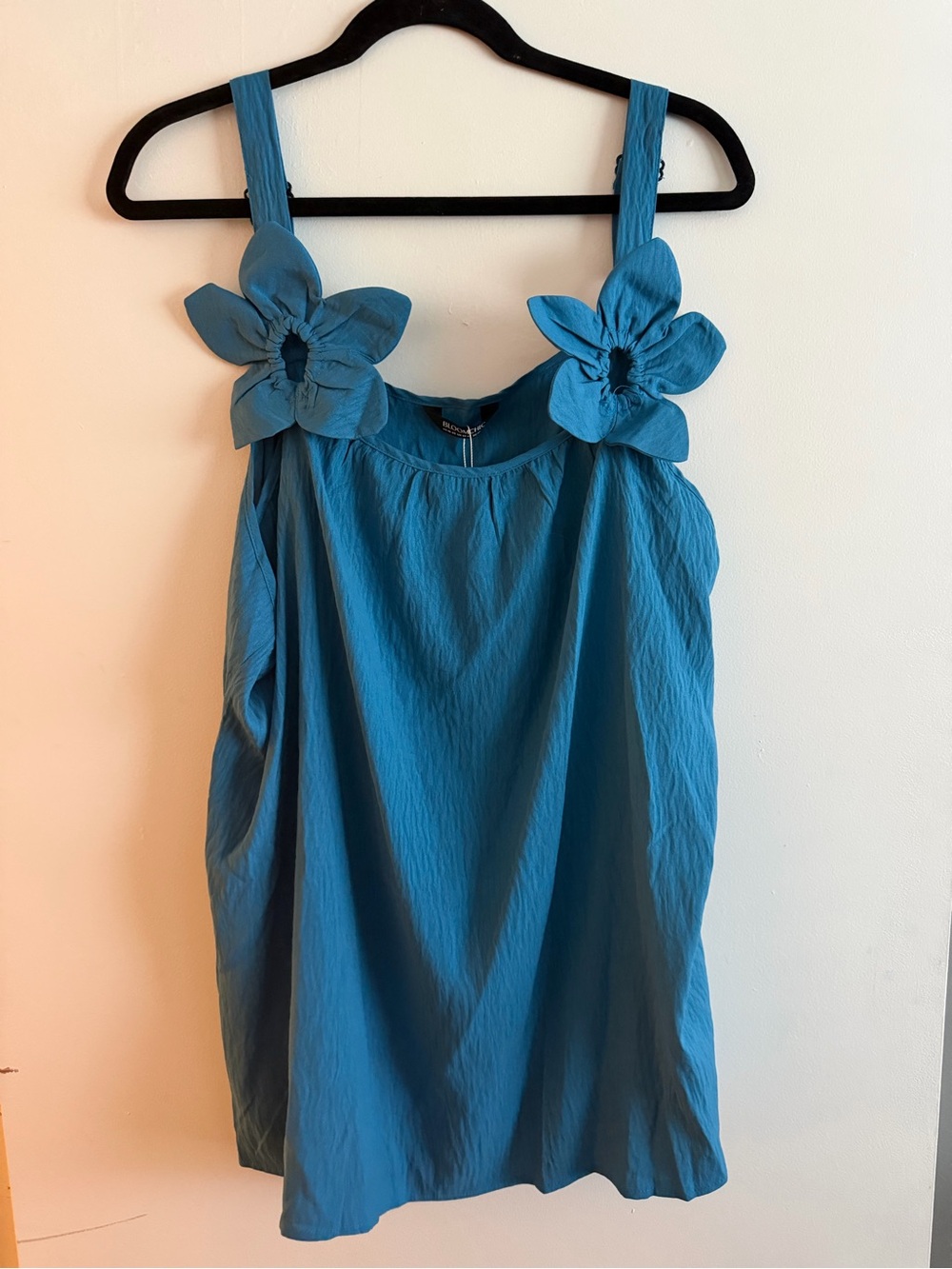 BloomChic Teal Floral-Strap Camisole